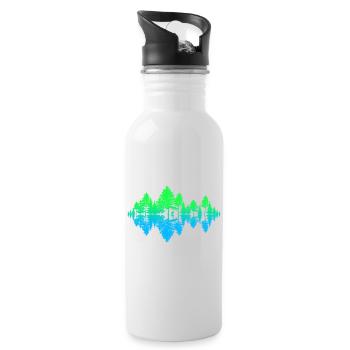 Sound of nature (spring) - Water bottle with straw - white - Right