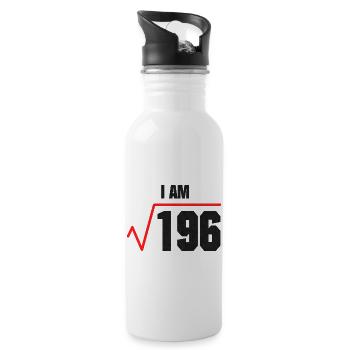 14 Birthday Funny Gift - Water bottle with straw - white - Right