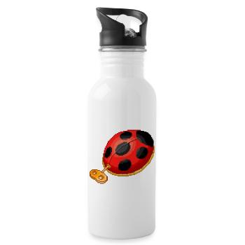 Coccinelle automate - Water bottle with straw - white - Right