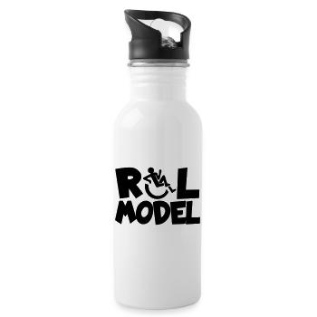 Every wheelchair user is a role model * - Water bottle with straw - white - Right