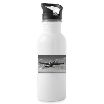 Beechcraft 18 - Gourde avec paille intégrée - blanc - Droite