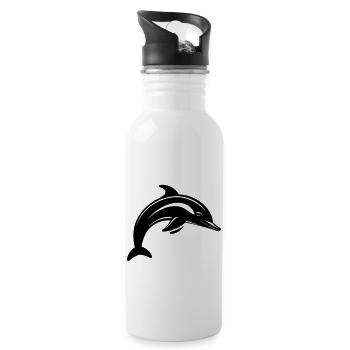Dolphin - Water bottle with straw - white - Right