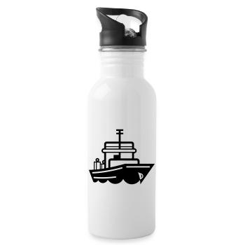 Boat - Water bottle with straw - white - Right