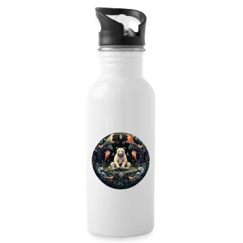 Harmony Circle - Trinkflasche mit integriertem Trinkhalm - Weiß - Rechts
