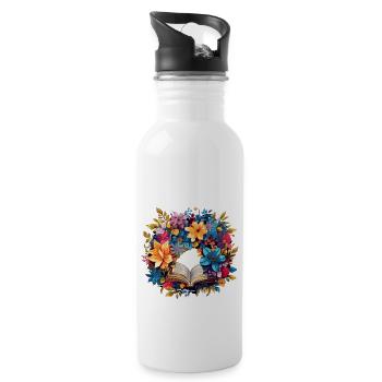 Page Spells - Water bottle with straw - white - Right