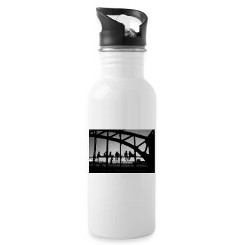 Evening - Water bottle with straw - white - Right