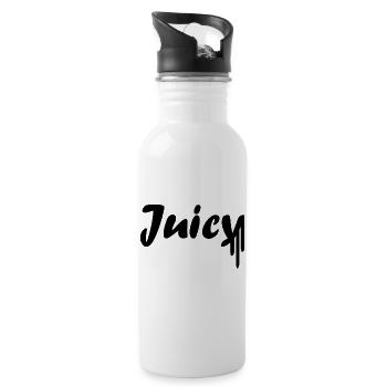 Juicy - Water bottle with straw - white - Right