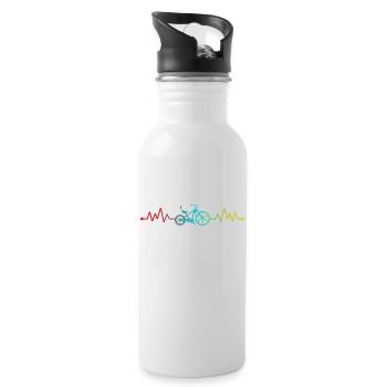 Heartbeat Bike Cardio Puls Bike - Water bottle with straw - white - Right