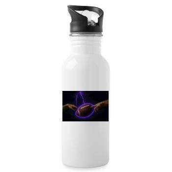 Blitz Nebula Football - Water bottle with straw - white - Right