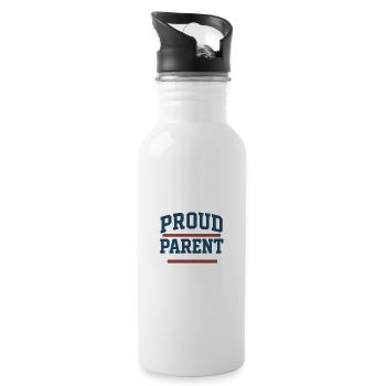 Proud Parent Design - Gourde avec paille intégrée - blanc - Droite