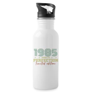 1985 - Water bottle with straw - white - Right
