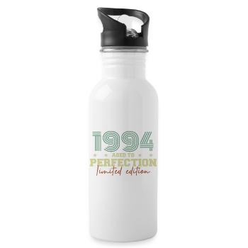 1994 - Trinkflasche mit integriertem Trinkhalm - Weiß - Rechts