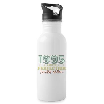 1995 - Water bottle with straw - white - Right