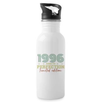1996 - Gourde avec paille intégrée - blanc - Droite