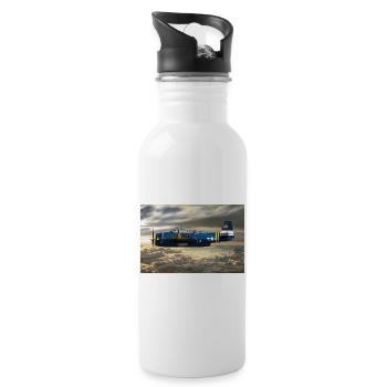TBF Avenger - Trinkflasche mit integriertem Trinkhalm - Weiß - Rechts