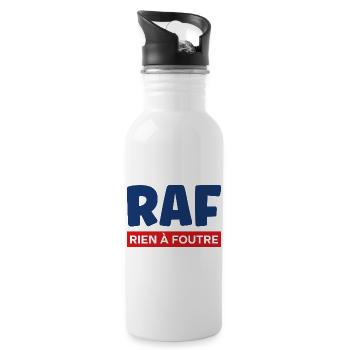 I don't give a damn - Water bottle with straw - white - Right