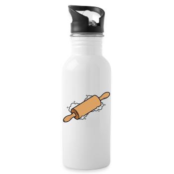 Rolling Pin Rolling Dough Roll Baking - Water bottle with straw - white - Right