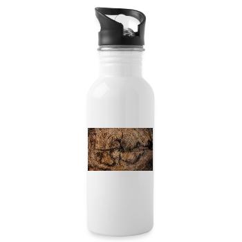 Close up of an acacia trunk - Water bottle with straw - white - Right
