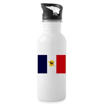 the french - Gourde avec paille intégrée - blanc - Droite
