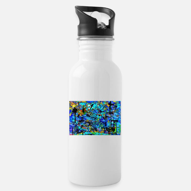 Ygyskhraytchy - Water bottle with straw - white