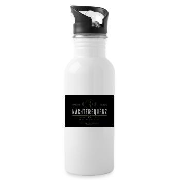 Nachtfrequenz Cosmic Care - Trinkflasche mit integriertem Trinkhalm - Weiß - Rechts
