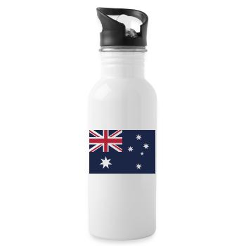 Show off your colors - Australia - Water bottle with straw - white - Right