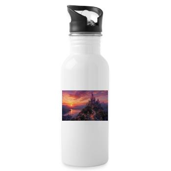 Nature - Water bottle with straw - white - Right