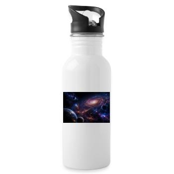 Milky way - Trinkflasche mit integriertem Trinkhalm - Weiß - Rechts