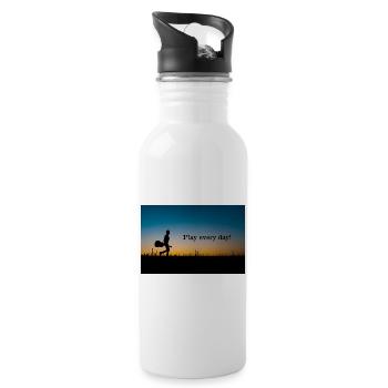 Play every day Evening light - Water bottle with straw - white - Right