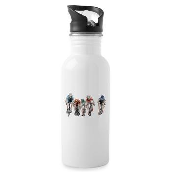 Cycling - Water bottle with straw - white - Right