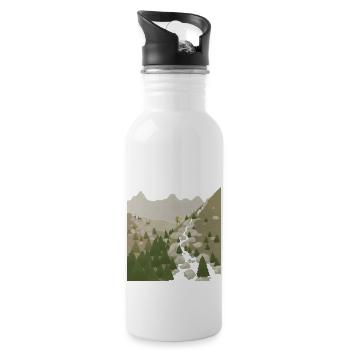 Freiraum_Trekking - Trinkflasche mit integriertem Trinkhalm - Weiß - Rechts