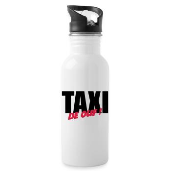 Taxi de ouf ! - Gourde avec paille intégrée - blanc - Droite