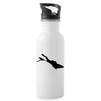 Bodensee - Trinkflasche mit integriertem Trinkhalm - Weiß - Rechts