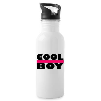 Cool - Cool Boy - Cool Boy - Water bottle with straw - white - Right