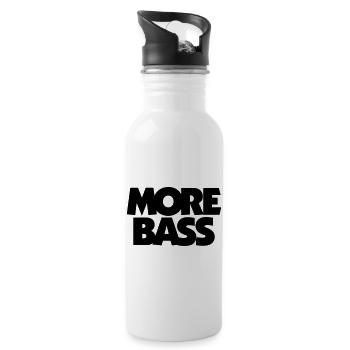 More bass bassist bassists - Water bottle with straw - white - Right
