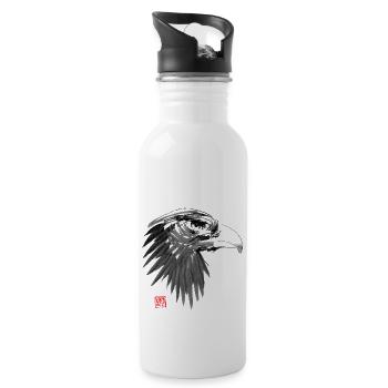 eagle - Gourde avec paille intégrée - blanc - Droite