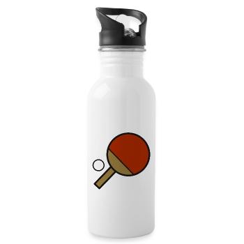 Table tennis table tennis bats table tennis fan - Water bottle with straw - white - Right