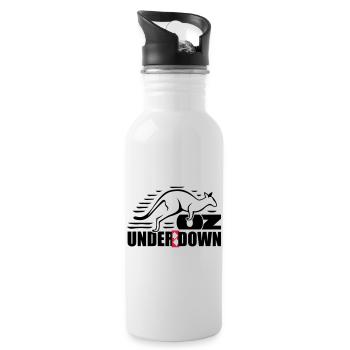 Down under - Water bottle with straw - white - Right