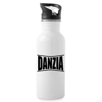 Idée cadeau t-shirt Danzia - Gourde avec paille intégrée - blanc - Droite