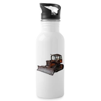 Planierraupe UTB S651 - Trinkflasche mit integriertem Trinkhalm - Weiß - Rechts