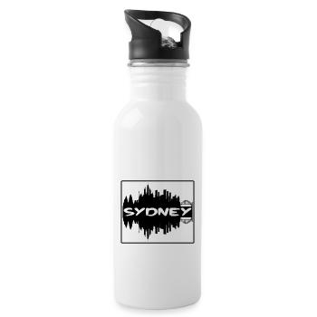 Sydney Australie Skyline Silhouette Travel Souveni - Gourde avec paille intégrée - blanc - Droite