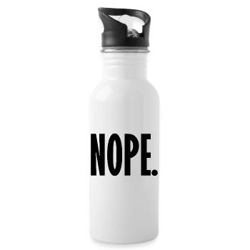 Nope - Water bottle with straw - white - Right