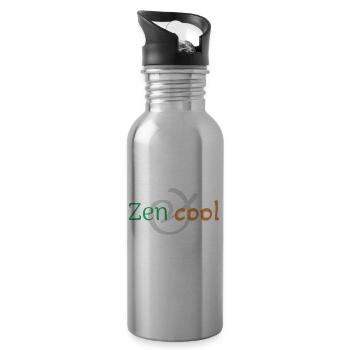 Zen & Cool - Gourde avec paille intégrée - argent clair - Droite
