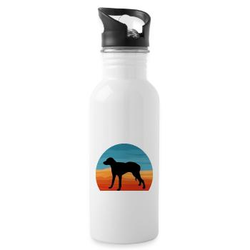 Grand Anglo Francais Blanc Et Orange Dog Lover - Gourde avec paille intégrée - blanc - Droite