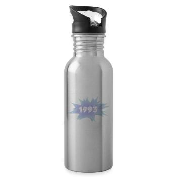 Comic Sprechblase 1993 - Trinkflasche mit integriertem Trinkhalm - Lightsilver - Rechts
