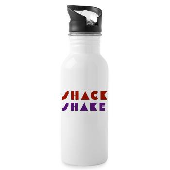 CHEERS - Trinkflasche mit integriertem Trinkhalm - Weiß - Rechts