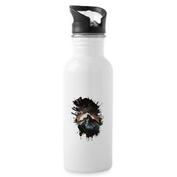 Mount Blanc - Water bottle with straw - white - Right