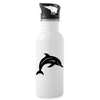 Dolphin - Water bottle with straw - white - Right