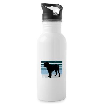 Fila Brasileiro Dog Love Silhouette Vintage Sunset - Gourde avec paille intégrée - blanc - Droite