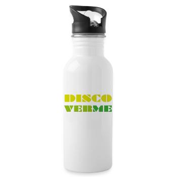 DISCO verme (Entdecke mich) - Trinkflasche mit integriertem Trinkhalm - Weiß - Rechts